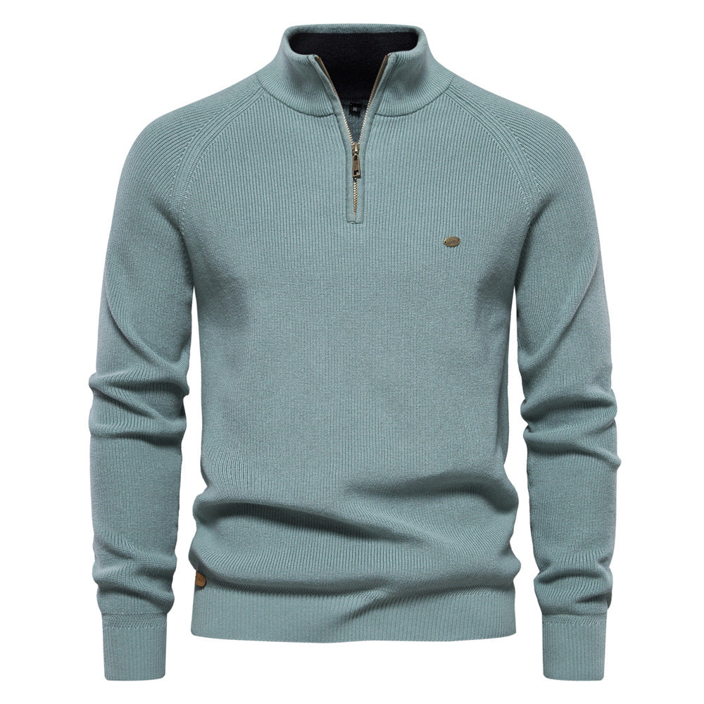 Witold | Luxury Men's Sweater with Half-Zip