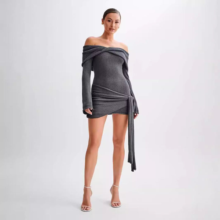 Sidonie | Off-Shoulder Knit Mini Dress