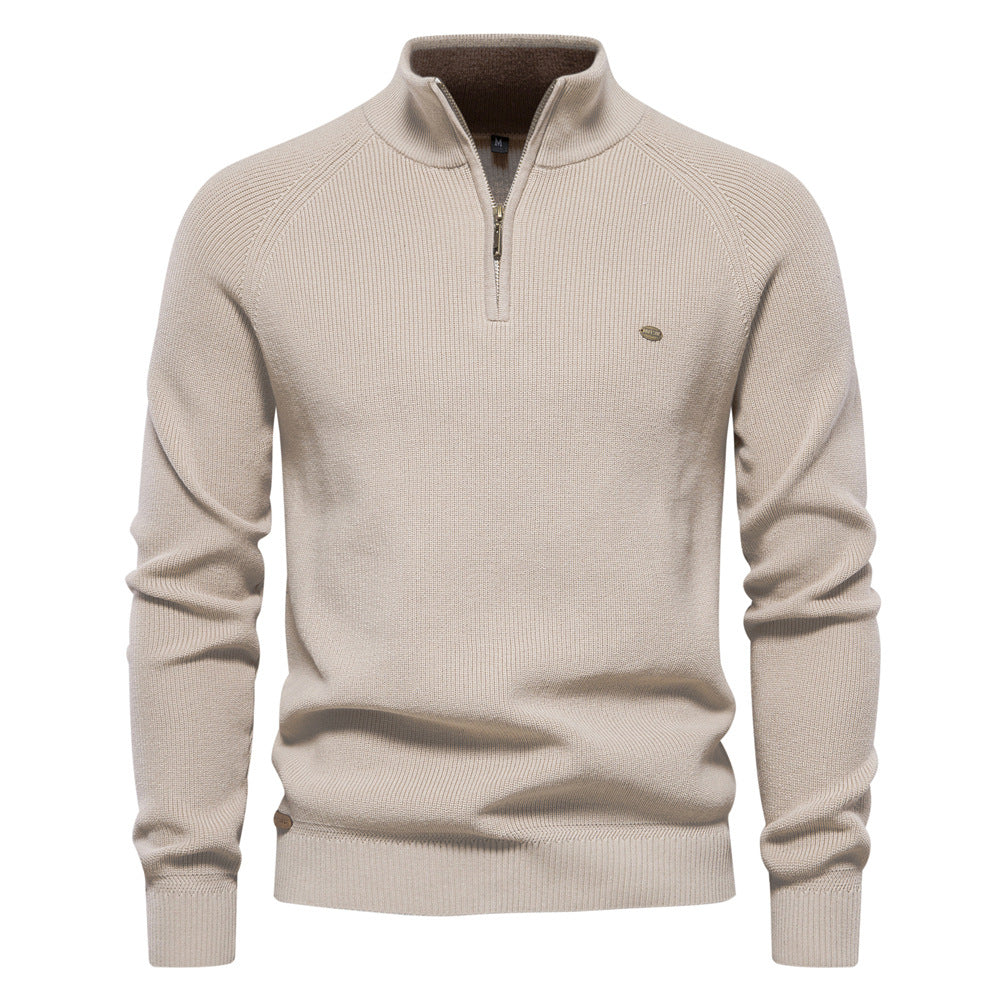 Witold | Luxury Men's Sweater with Half-Zip