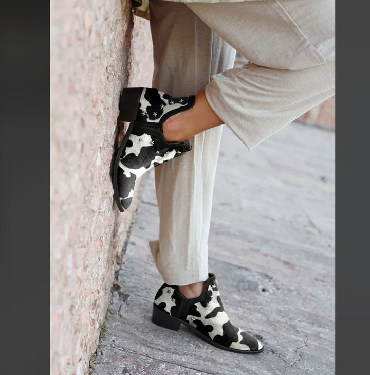 Eveline | Studded Western Ankle Boots
