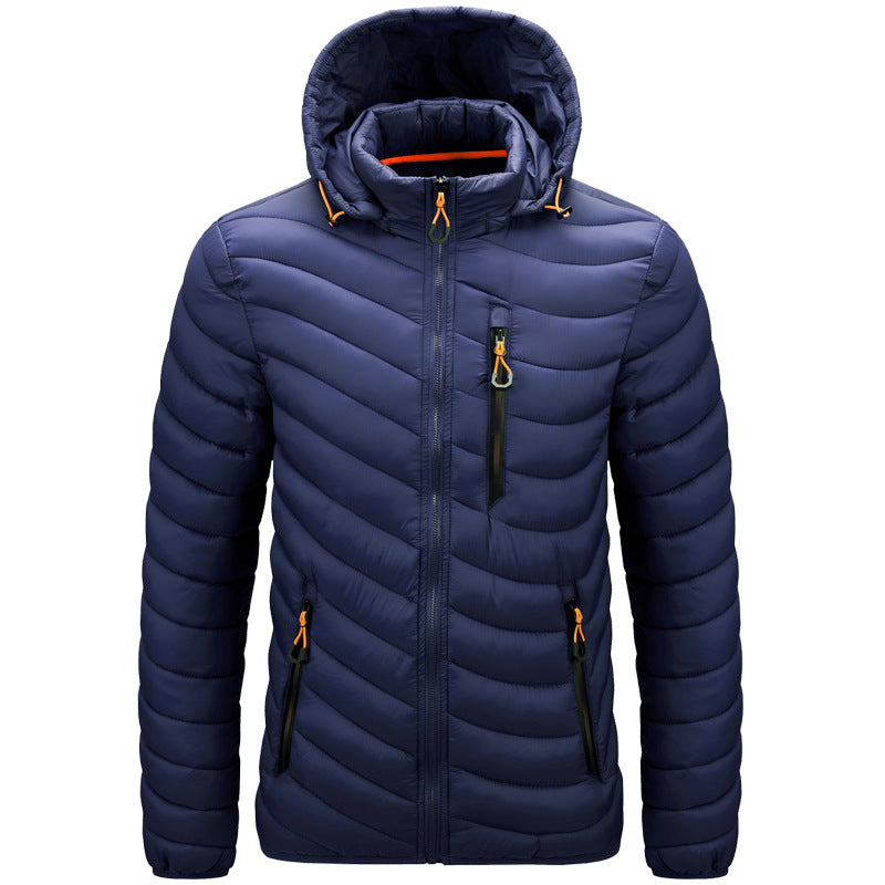 Puffy, Lightweight Men's Jacket with Hood - Sverre