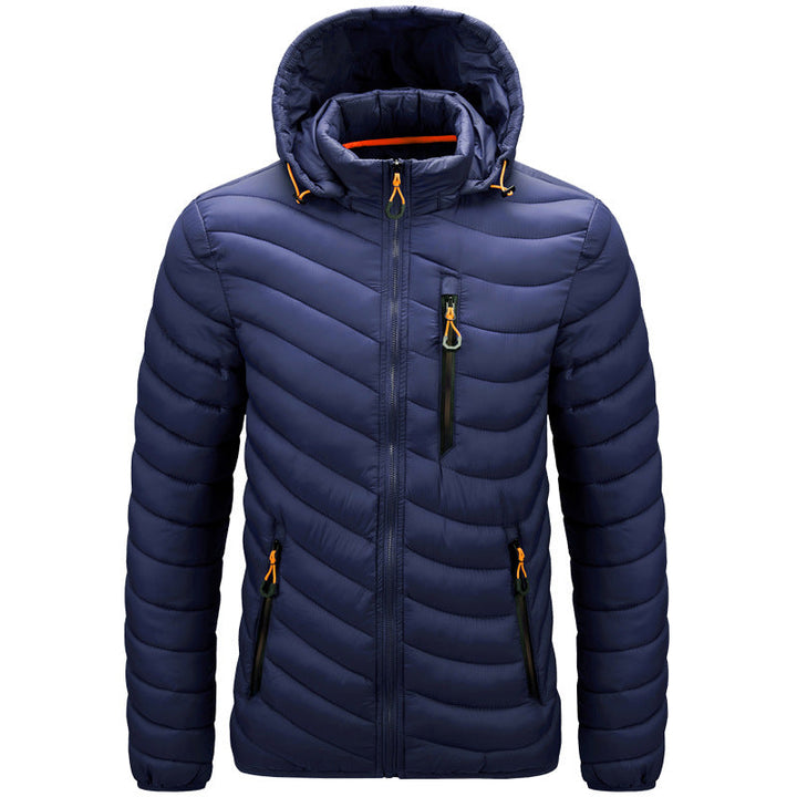 Puffy, Lightweight Men's Jacket with Hood - Sverre