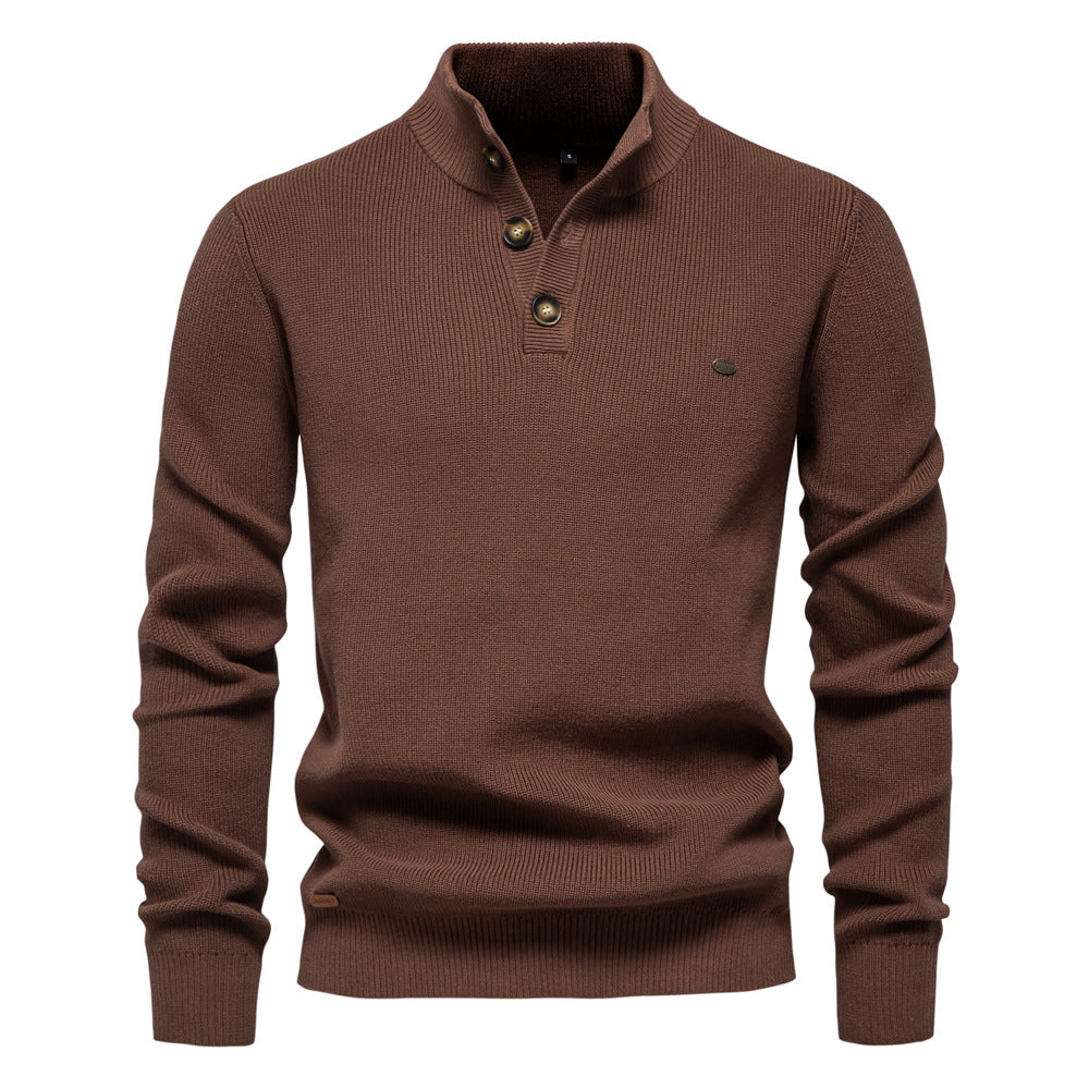 Witold | Elegant Men's Sweater with Button