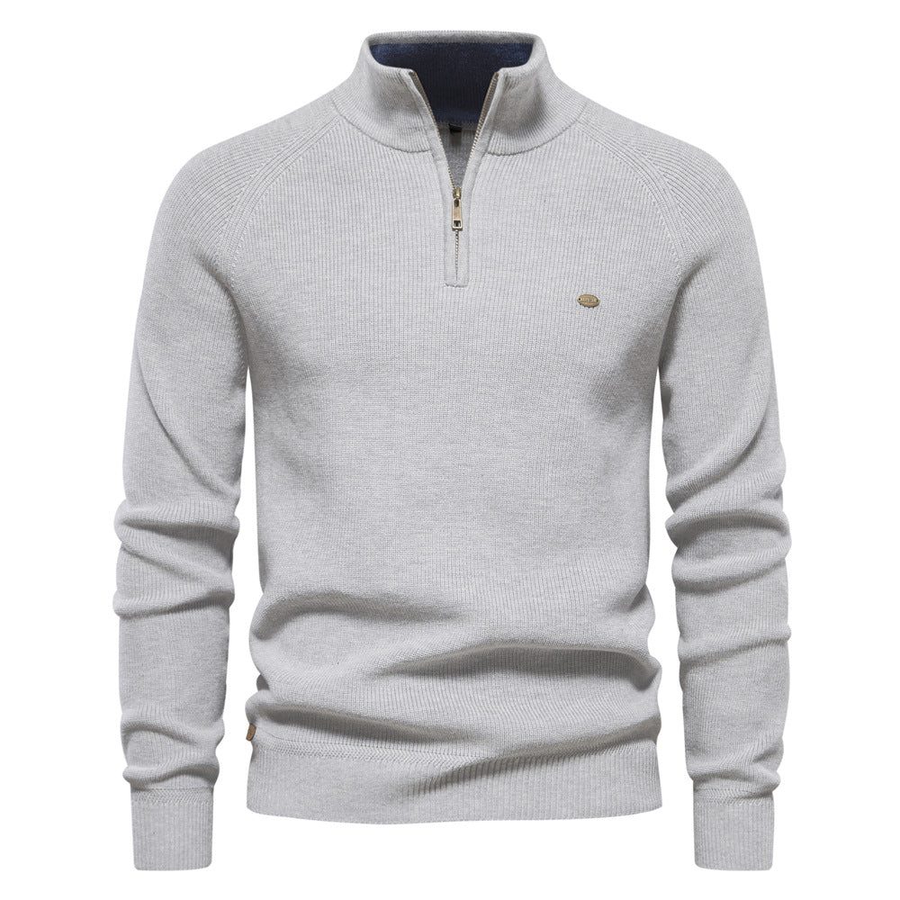 Witold | Luxury Men's Sweater with Half-Zip