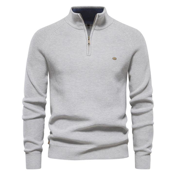 Witold | Luxury Men's Sweater with Half-Zip