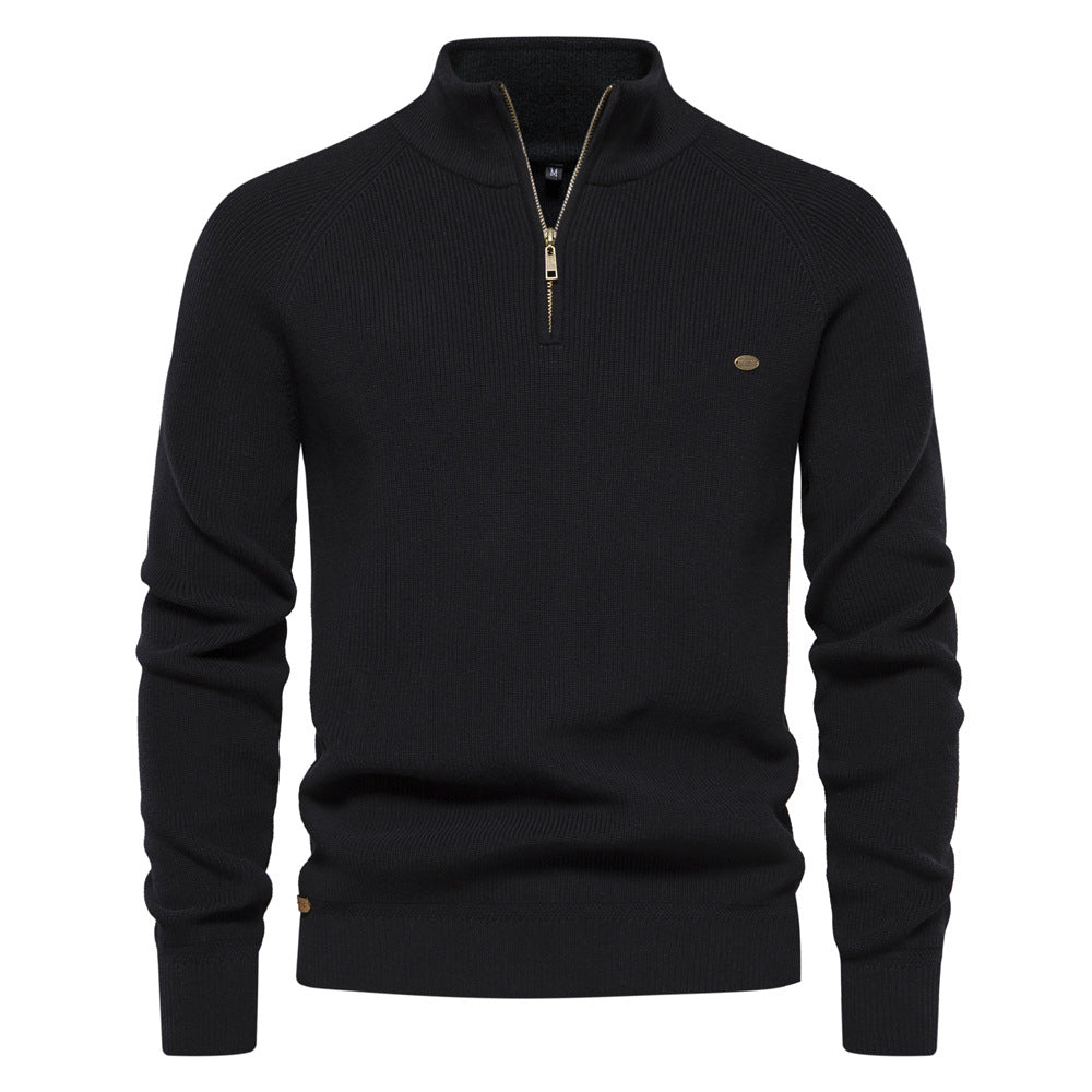 Witold | Luxury Men's Sweater with Half-Zip