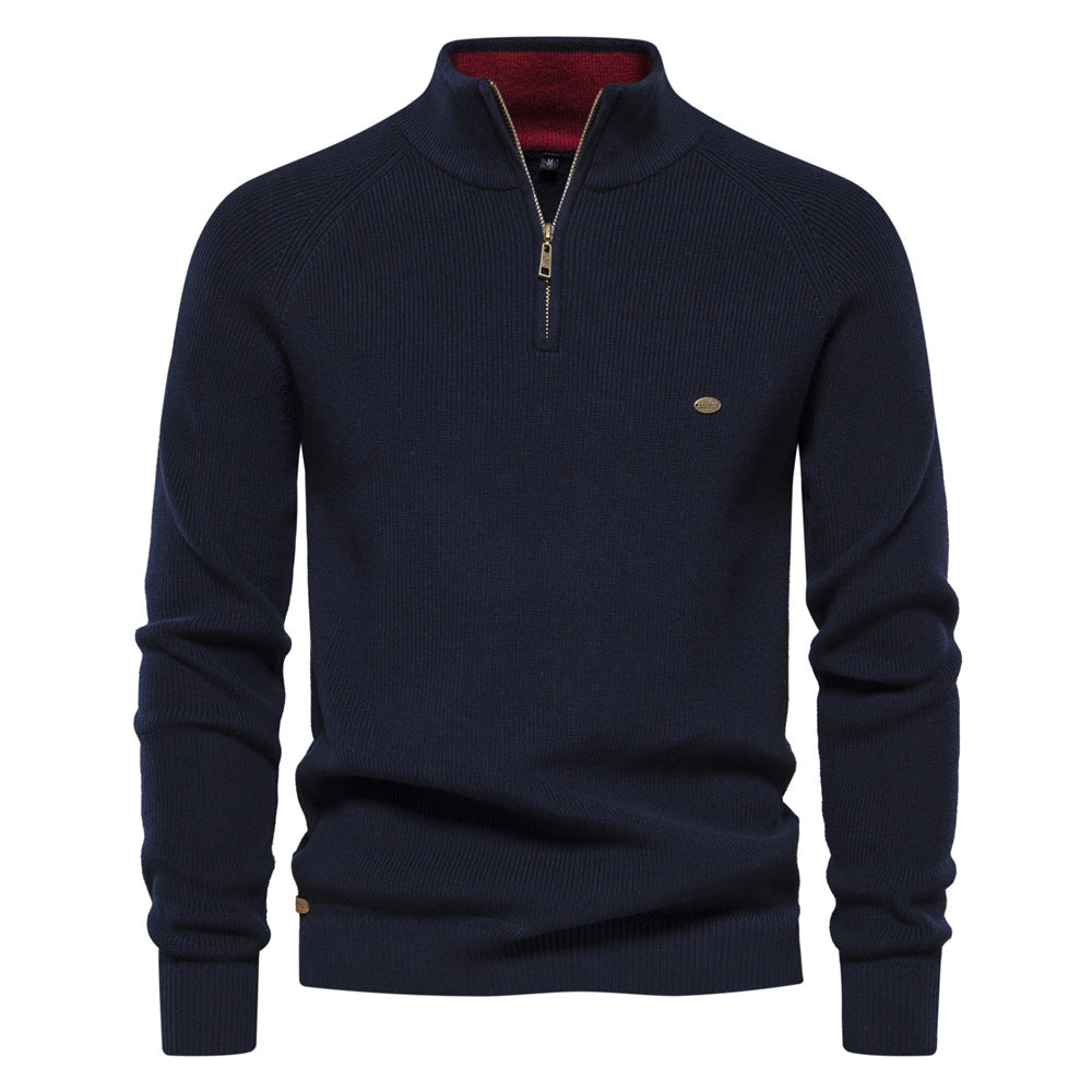 Witold | Luxury Men's Sweater with Half-Zip