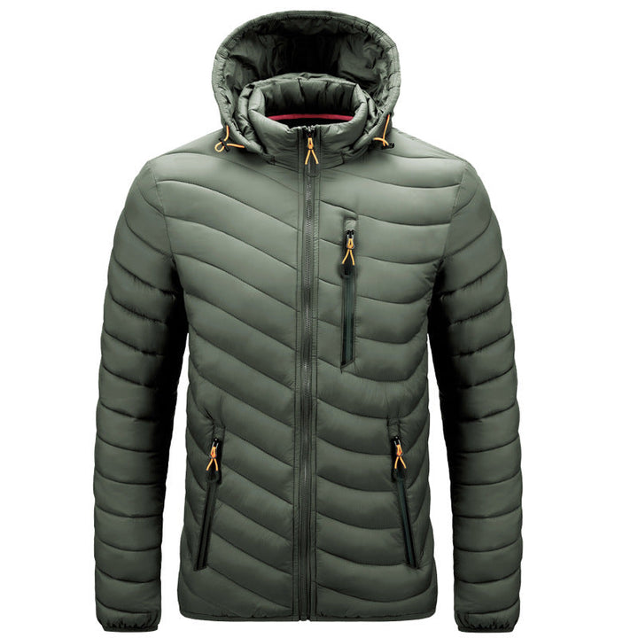 Puffy, Lightweight Men's Jacket with Hood - Sverre