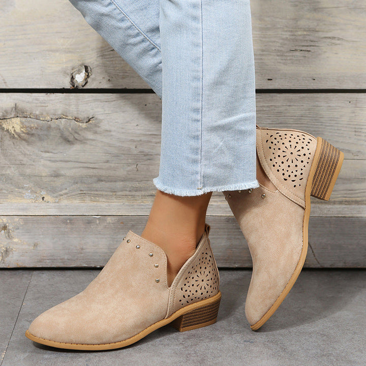 Clara | Perforated Ankle Boot