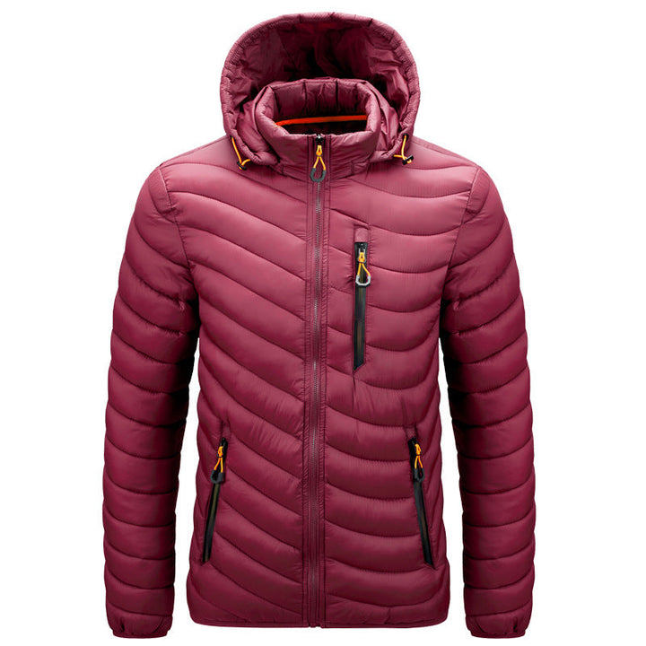 Puffy, Lightweight Men's Jacket with Hood - Sverre