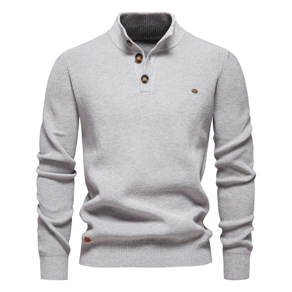 Witold | Elegant Men's Sweater with Button
