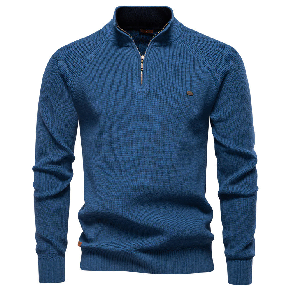 Witold | Luxury Men's Sweater with Half-Zip