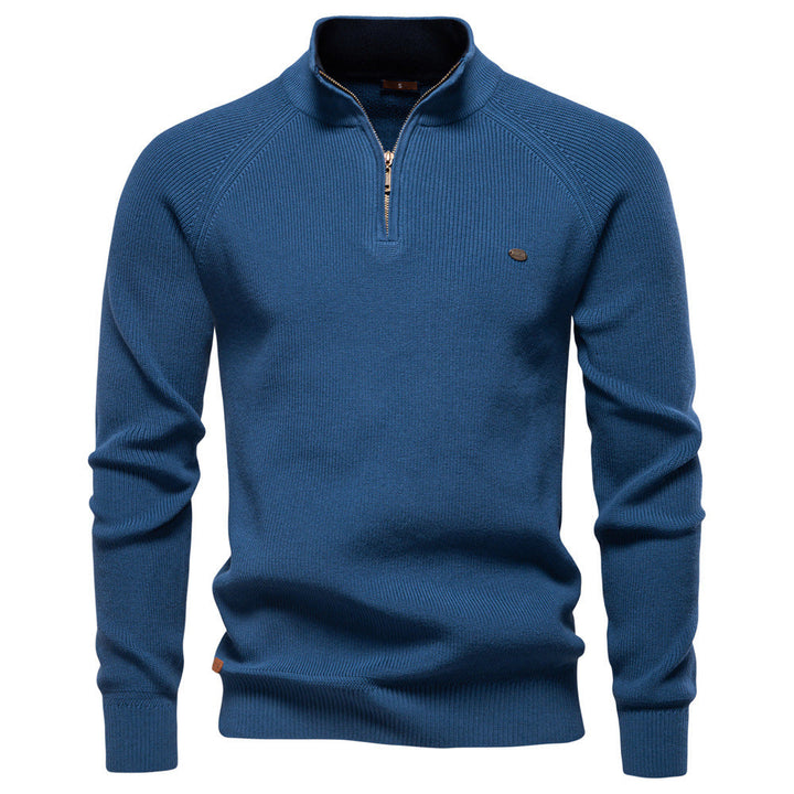 Witold | Luxury Men's Sweater with Half-Zip