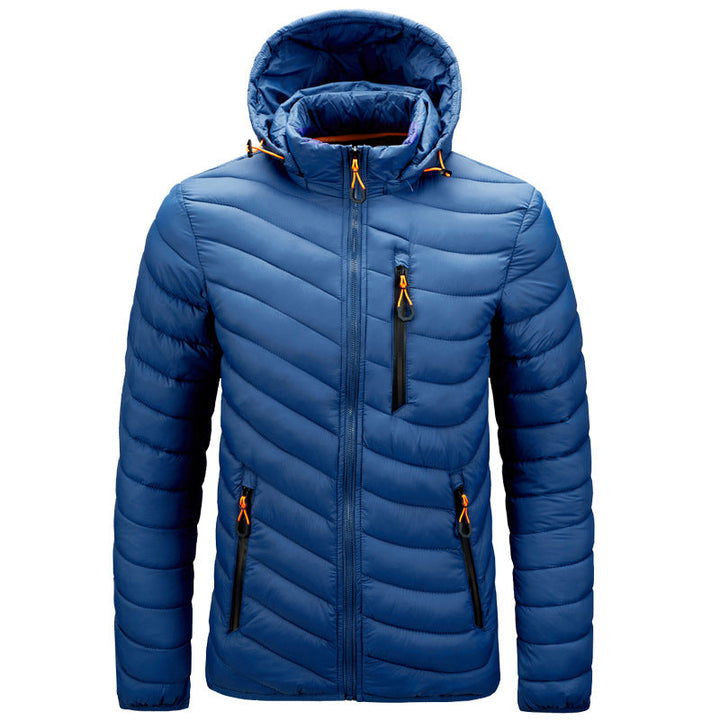 Puffy, Lightweight Men's Jacket with Hood - Sverre