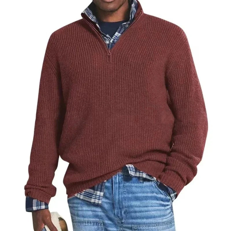 Bolesław | Elegant Men's Sweater with Zipper