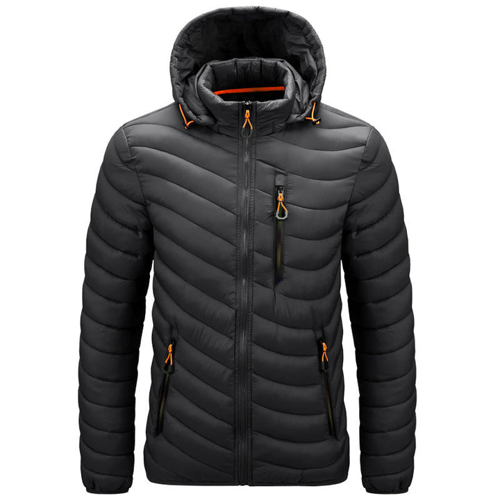Puffy, Lightweight Men's Jacket with Hood - Sverre
