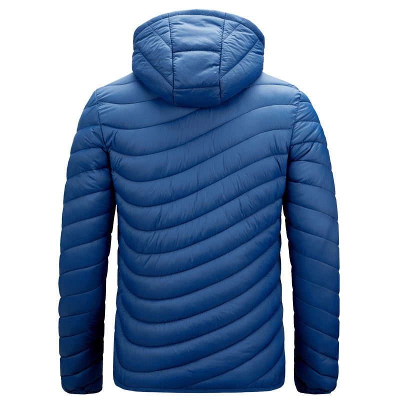 Puffy, Lightweight Men's Jacket with Hood - Sverre