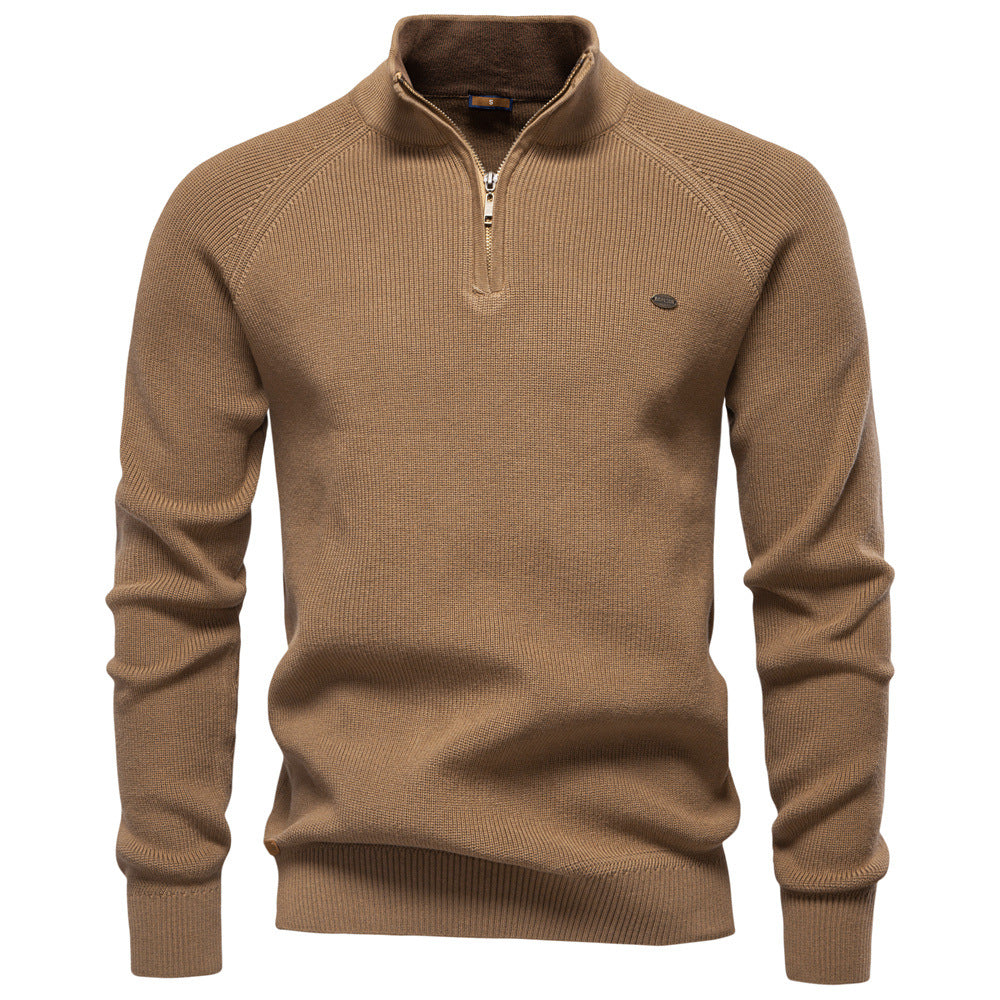 Witold | Luxury Men's Sweater with Half-Zip