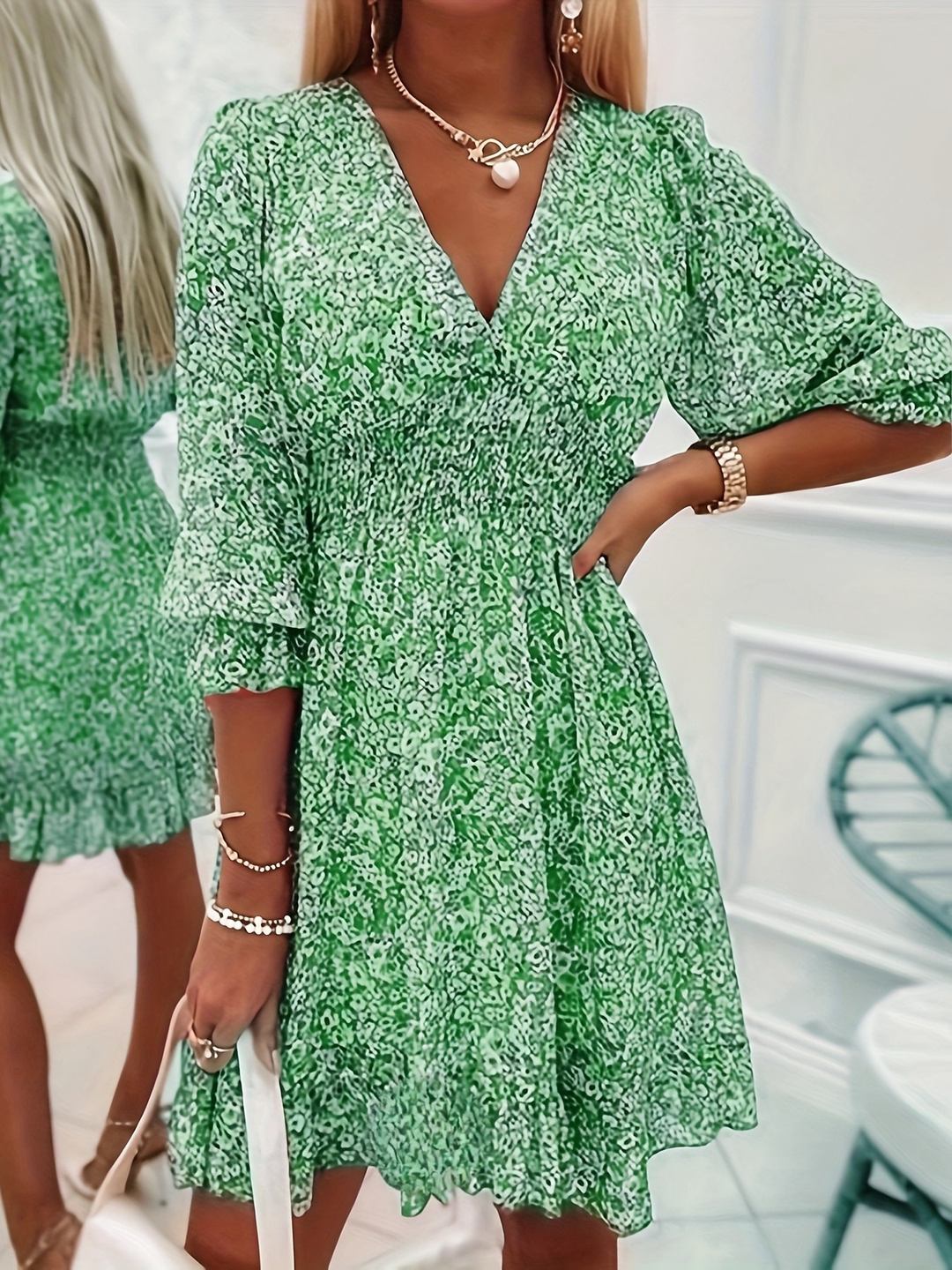 Evelyn | Floral Ruffle Dress