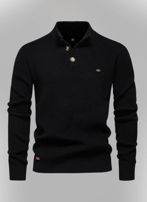 Witold | Elegant Men's Sweater with Button