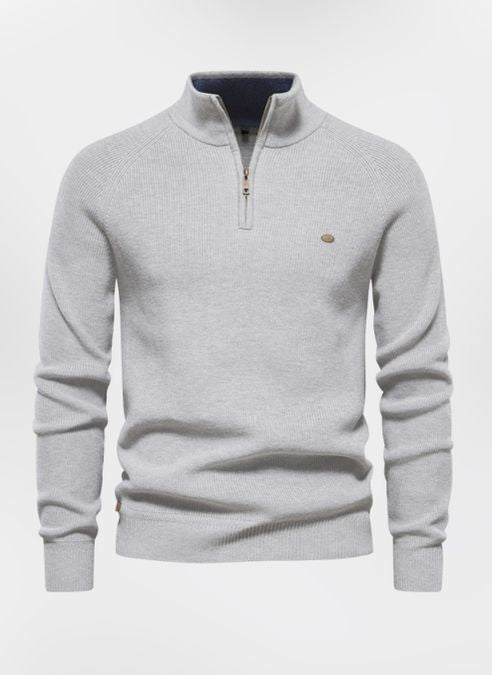 Witold | Luxury Men's Sweater with Half-Zip
