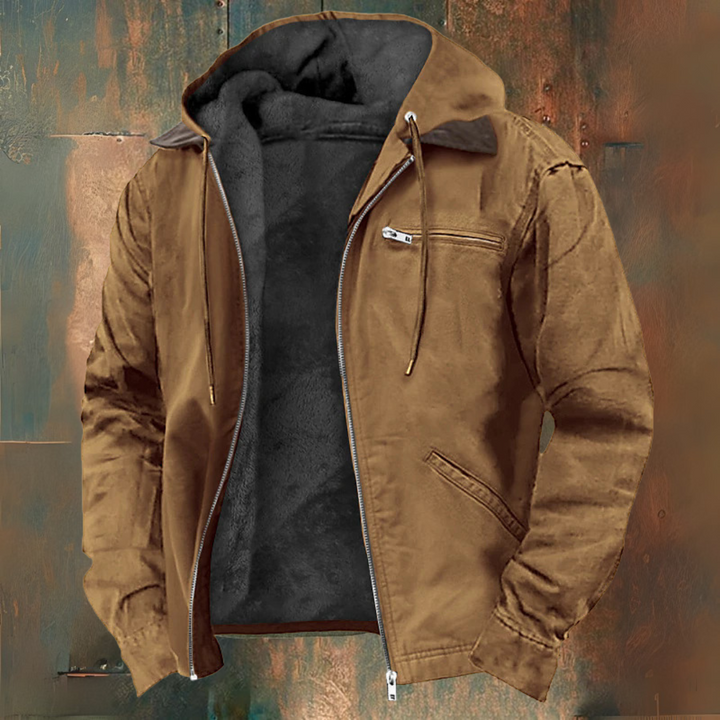 Hooded Jacket with Zipper