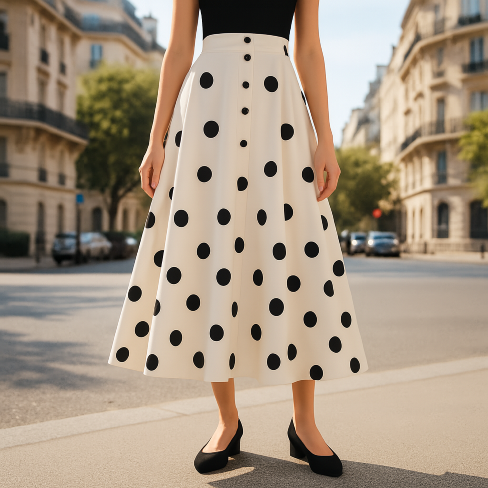 Monet Polka Dot Skirt