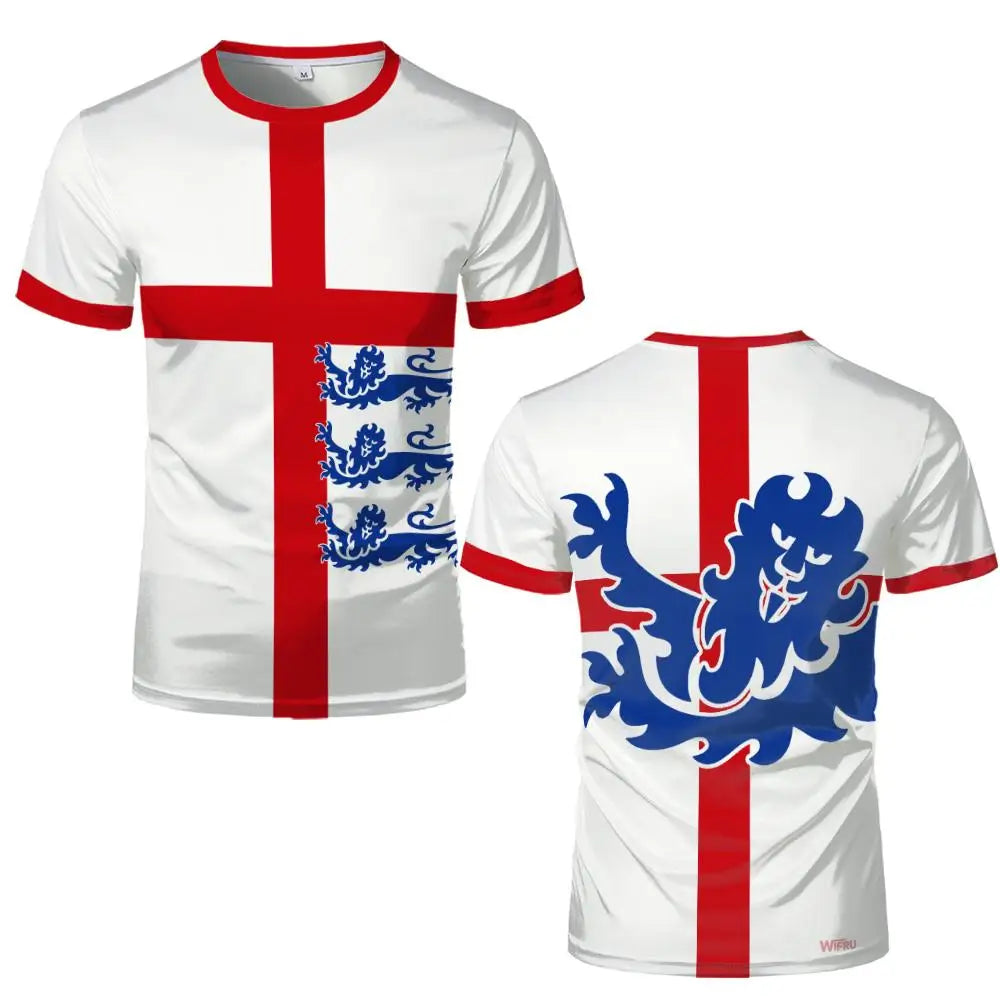 England Flag Graphic Sports Fan Jersey