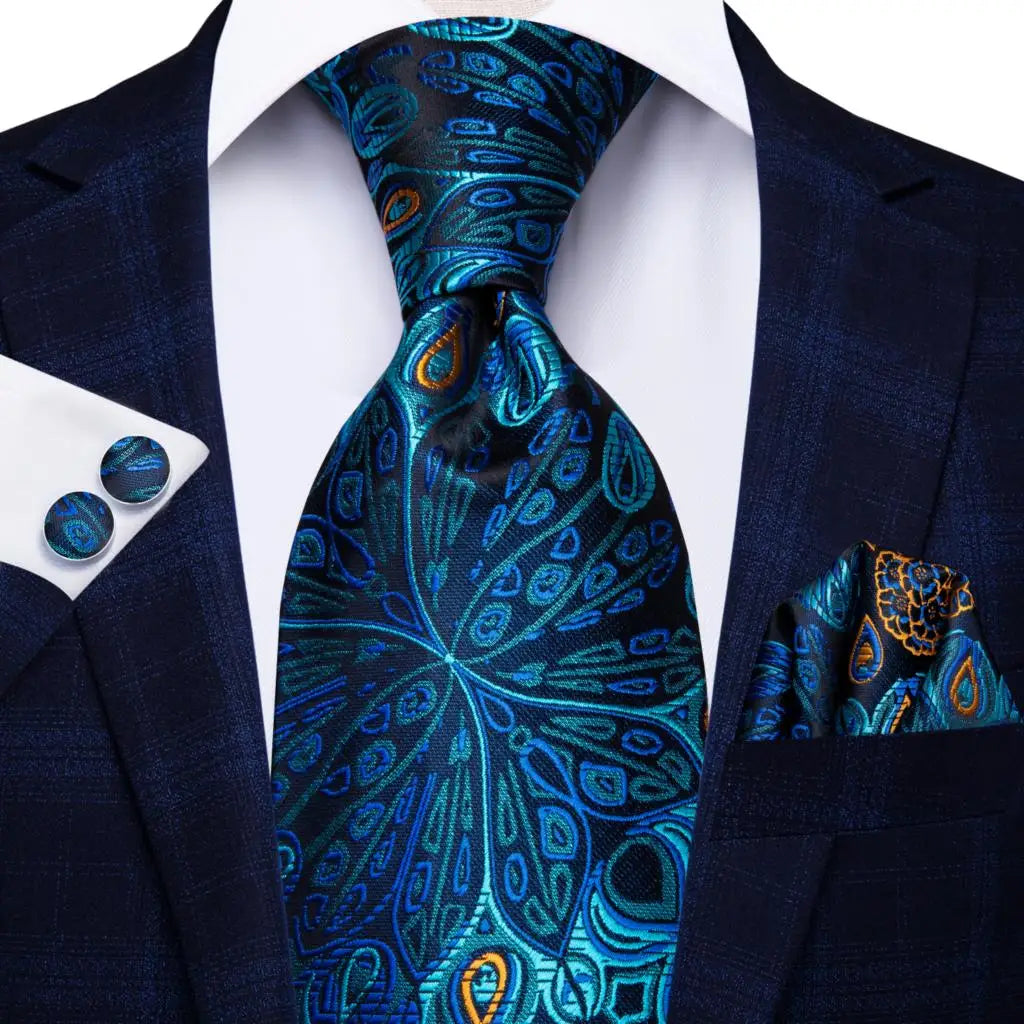 Royal Blue Paisley – 3-Piece Tie Set
