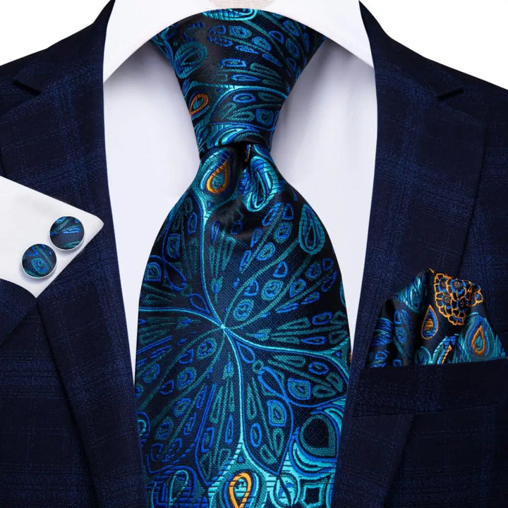 Royal Blue Paisley – 3-Piece Tie Set