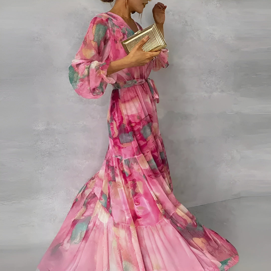 Amara | Graceful Floral Gown