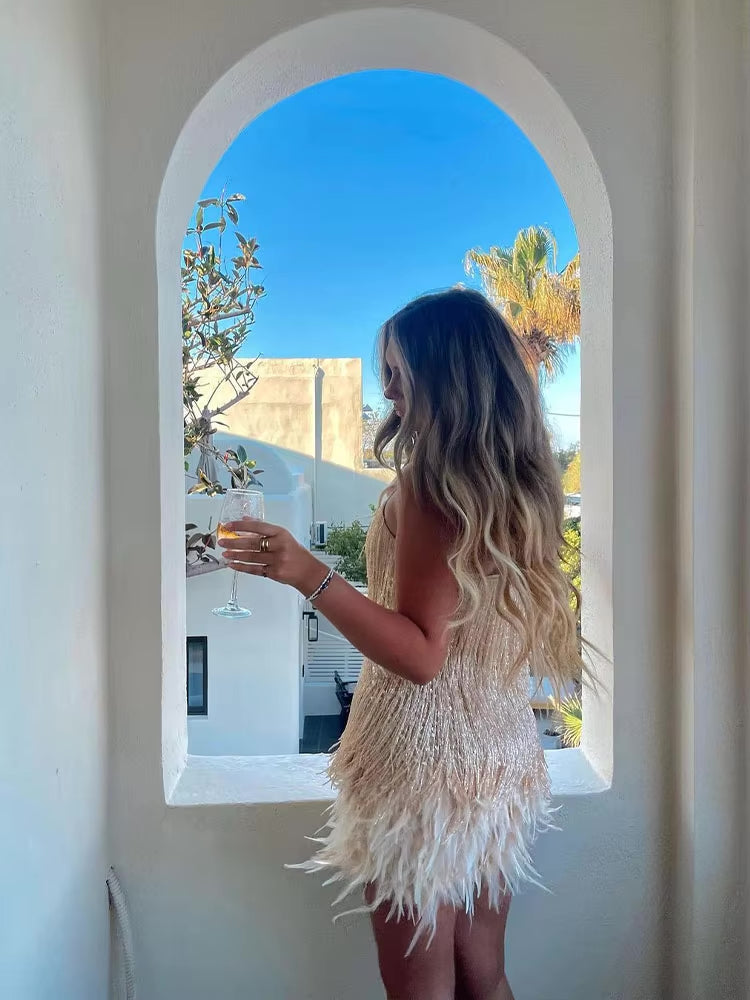 Doria | Feather Weight Mini Dress