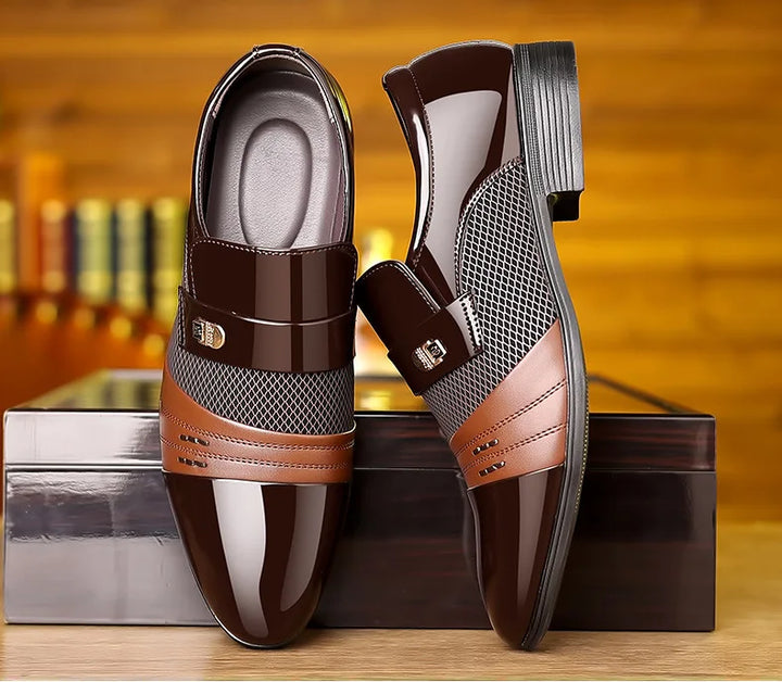 MILO™ | Men's Leather Sneakers with Thick Sole - Eliza©