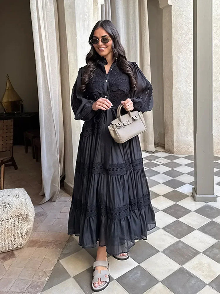 Lydia | Embroidered Maxi Dress