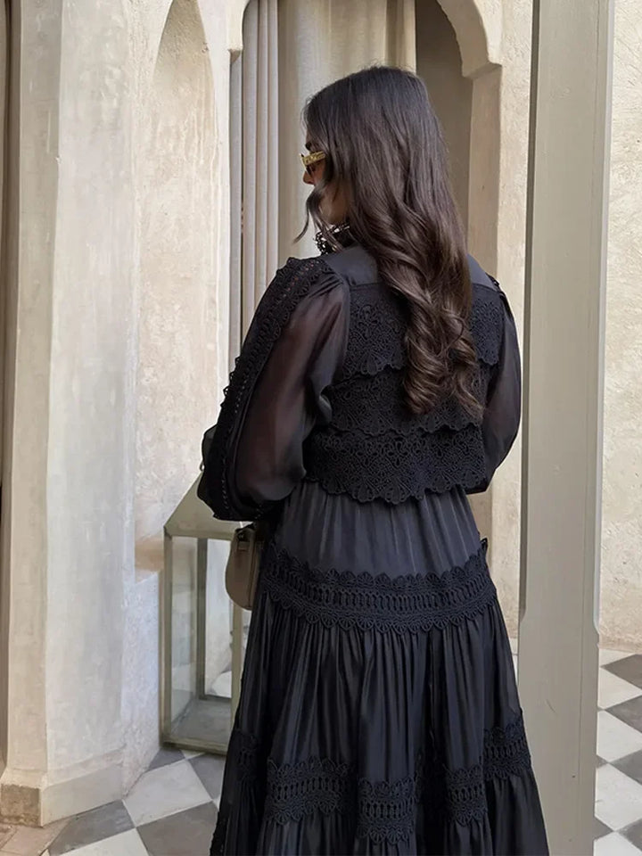 Lydia | Embroidered Maxi Dress