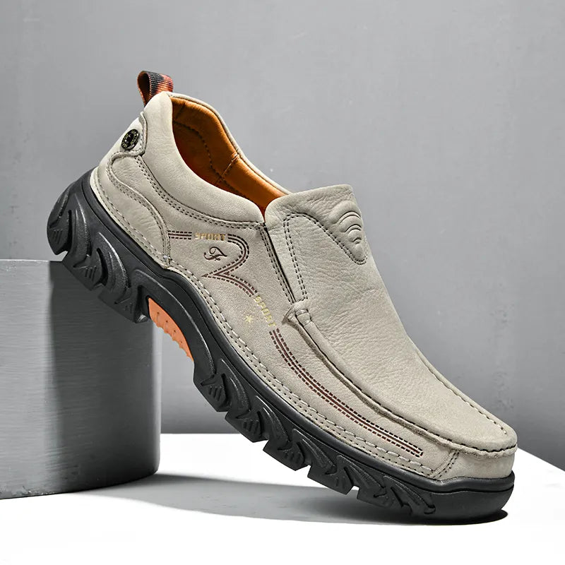 Leone Genuine Leather Slip-On Shoe
