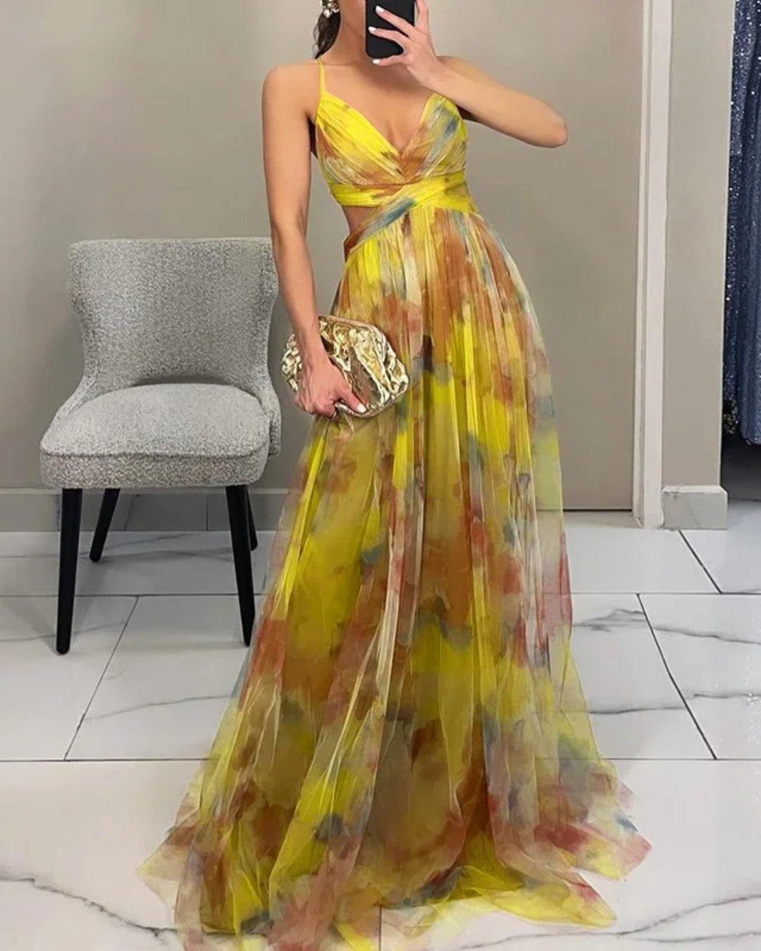 Claudia™ | Charming Long Floral Dress