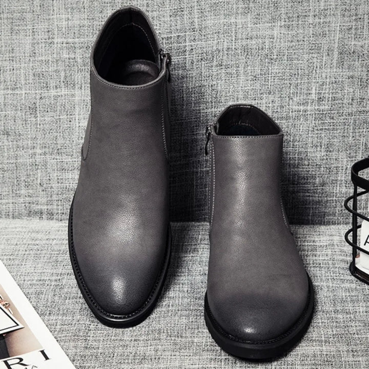 ERIK™ | SPRING LEATHER ANKLE BOOTS FOR MEN - Eliza©