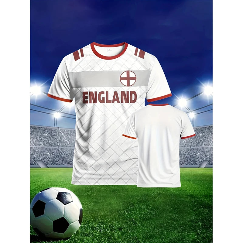 England Flag Graphic Sports Fan Jersey
