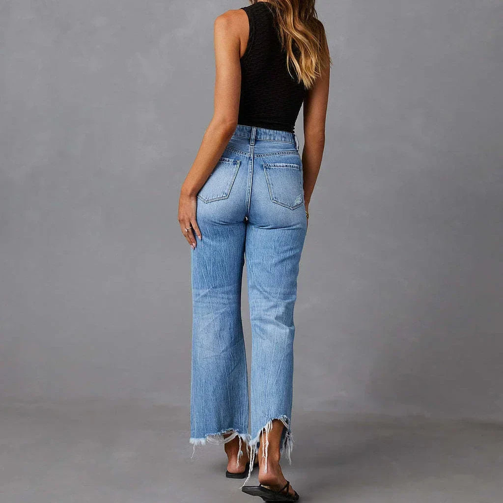 Aria High-Rise Ankle Jeans