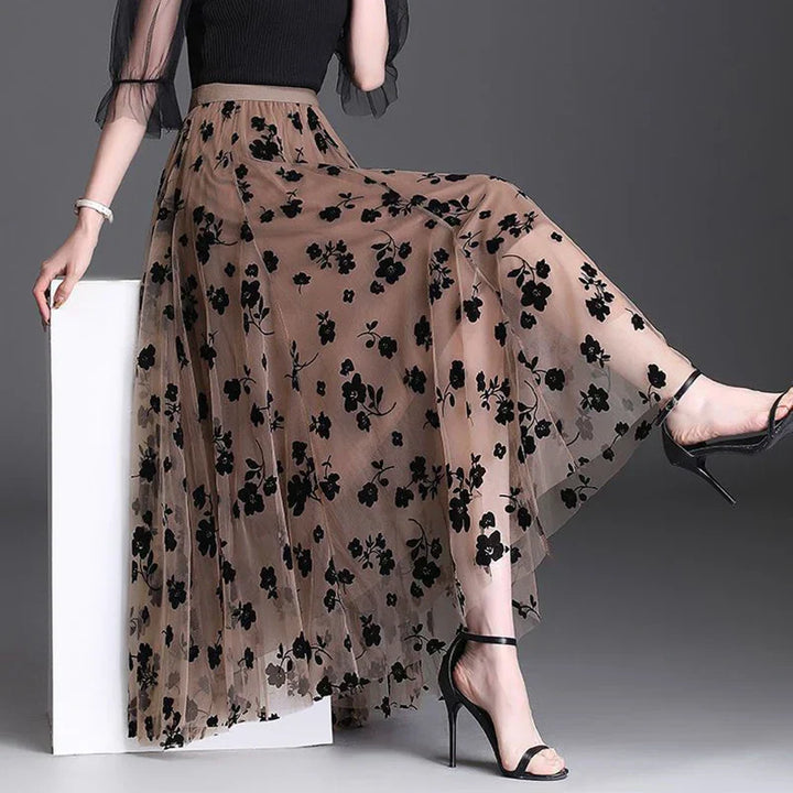 Whisper Floral Midi Skirt