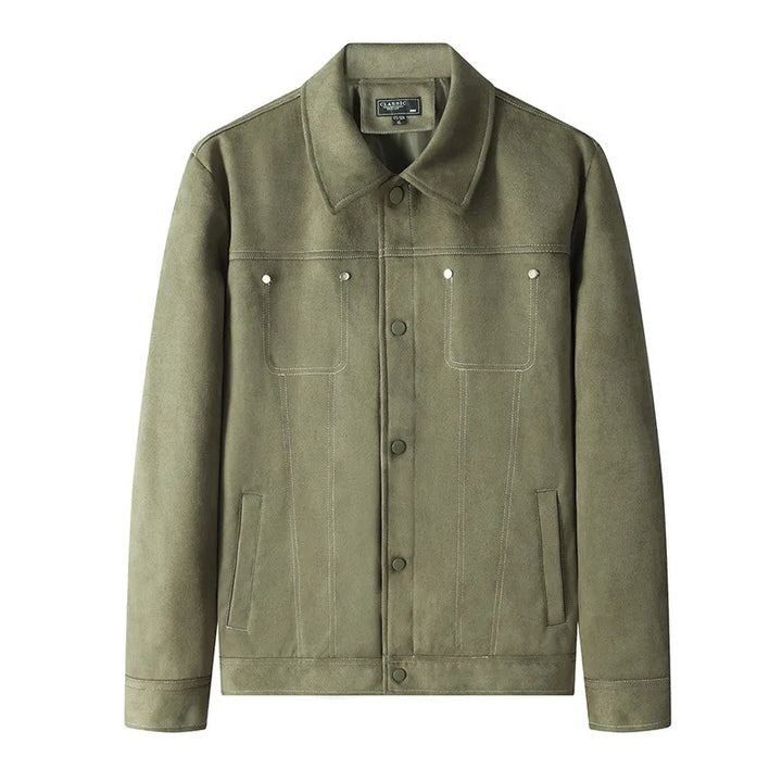 Irving Suede Trucker Jacket
