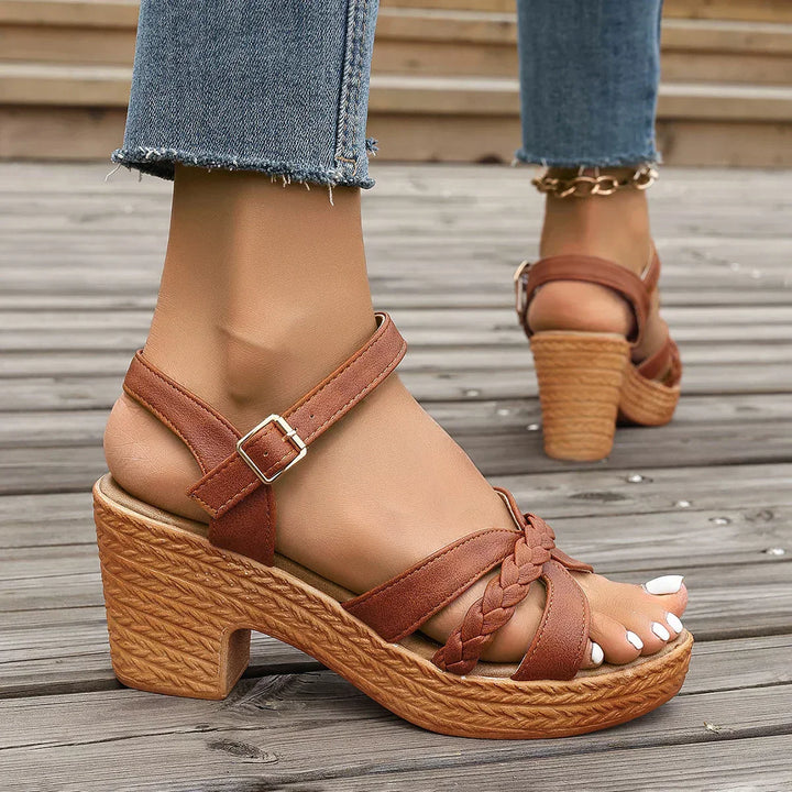 Melina | Braided Strap Sandals