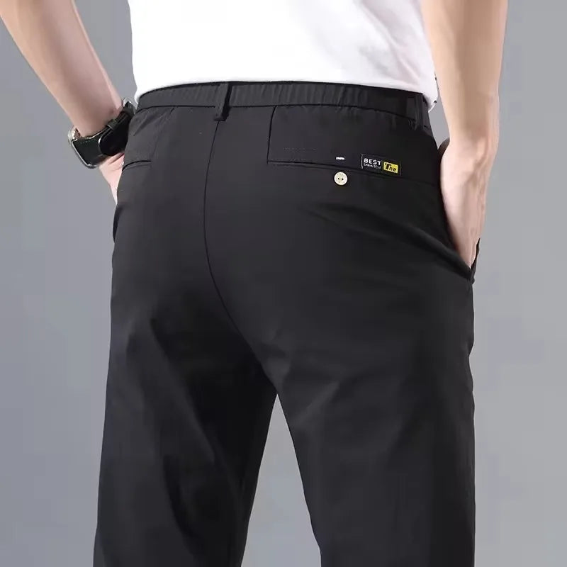 Men's Lightweight Slim Fit Pants – Breathable, Flexible, and Comfortable for Everyday Wear