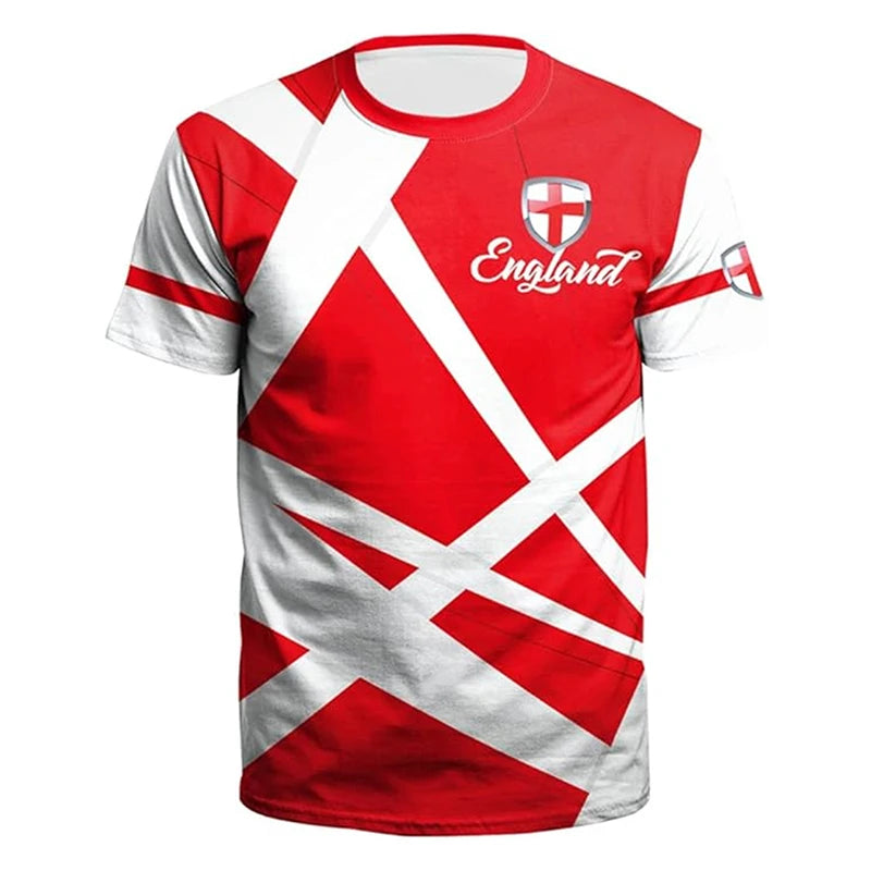 England Flag Graphic Sports Fan Jersey