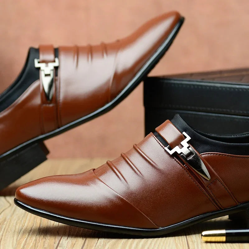 JULIAN™ | Luxury Men's Oxford Shoes Made of Cotton and Leather - Eliza©