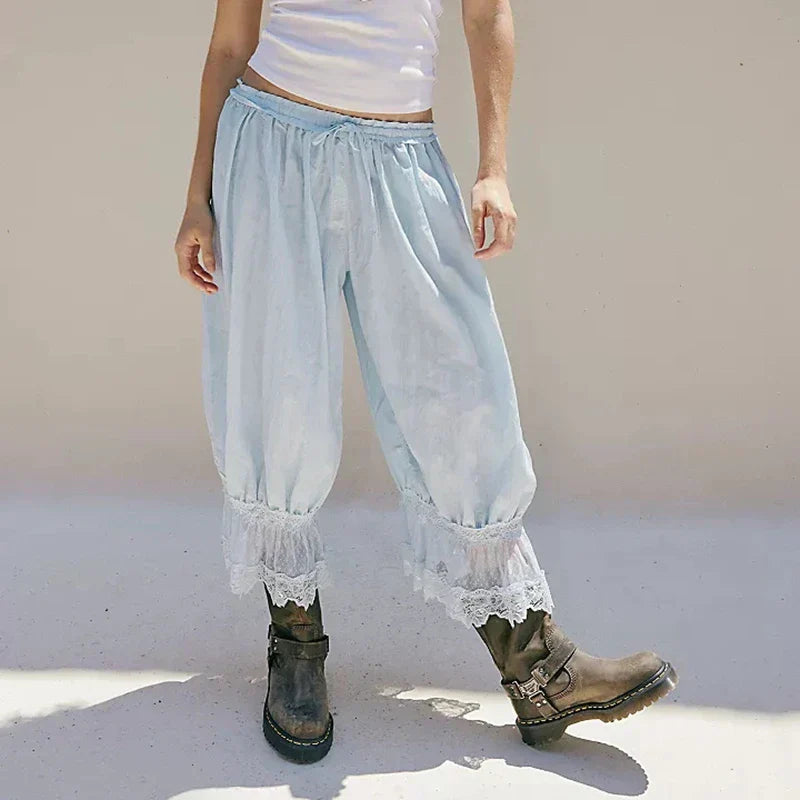Juliette Lace Trim Pants