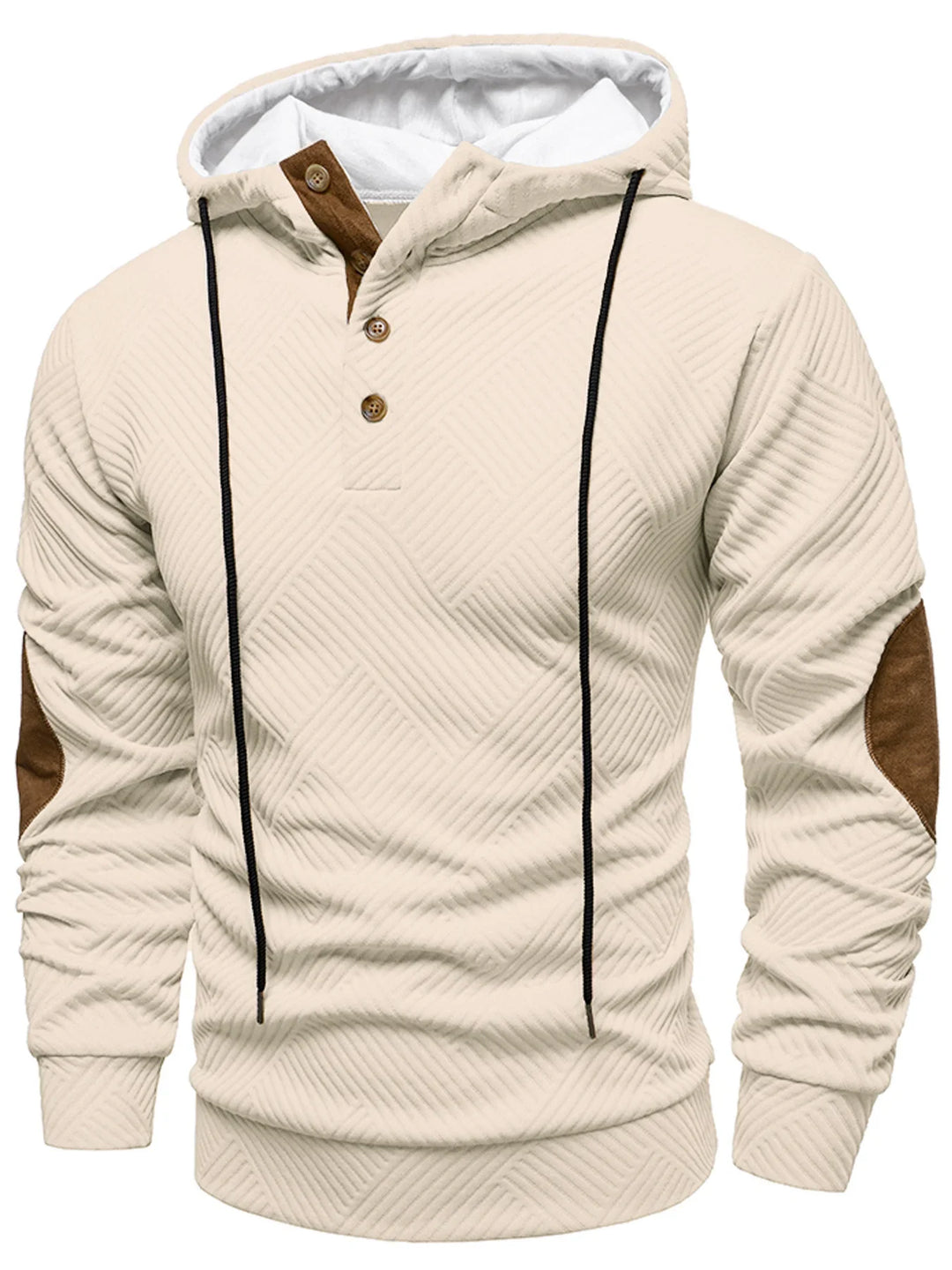 James™ | Men's Hooded Sweatshirt with Textured Structure