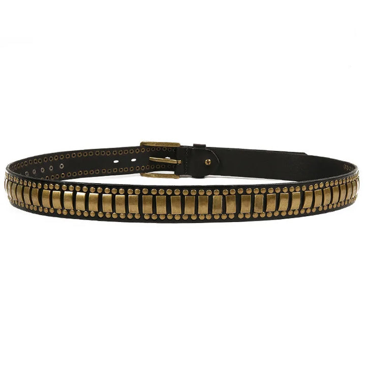 Heritage Leather Brass Belt