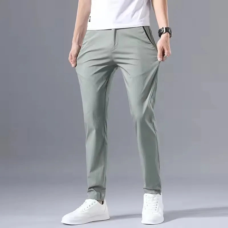 Men's Lightweight Slim Fit Pants – Breathable, Flexible, and Comfortable for Everyday Wear